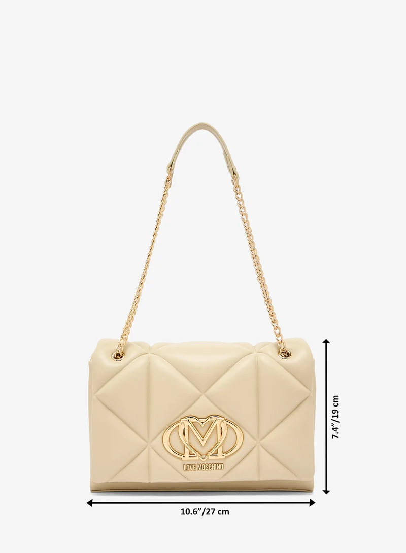 Love Moschino  Embossed Q PU Crossbody Bag for Women | Best Price UAE